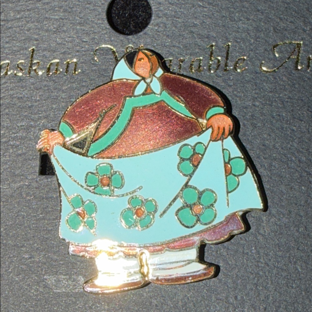 Vintage Enamel Signed Barbara Lavallee Brooch